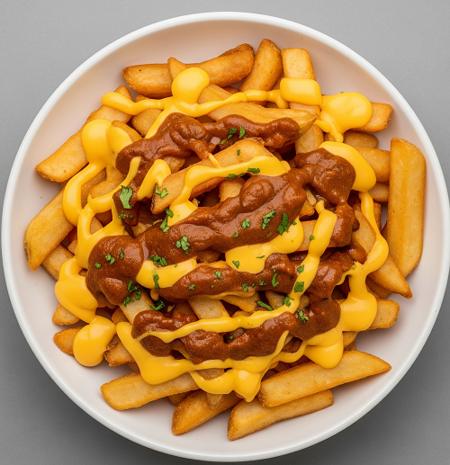 Chips, Cheese & Any Chicken Curry 