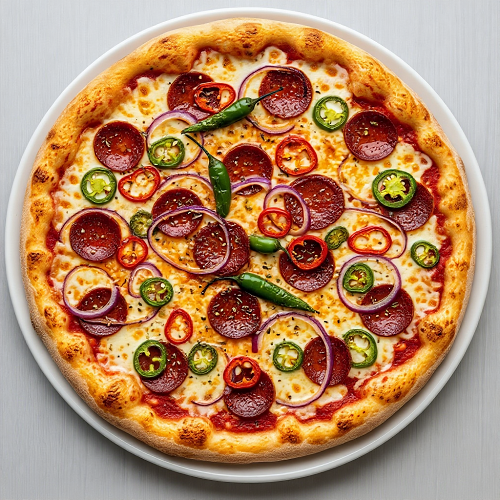 Spicy Pepperoni Pizza 