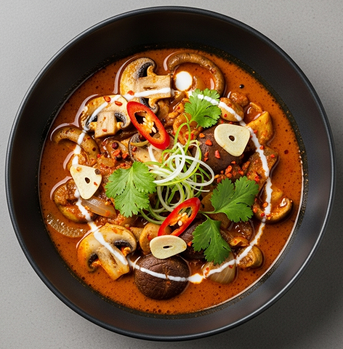 Vegan Mushroom Bajia 